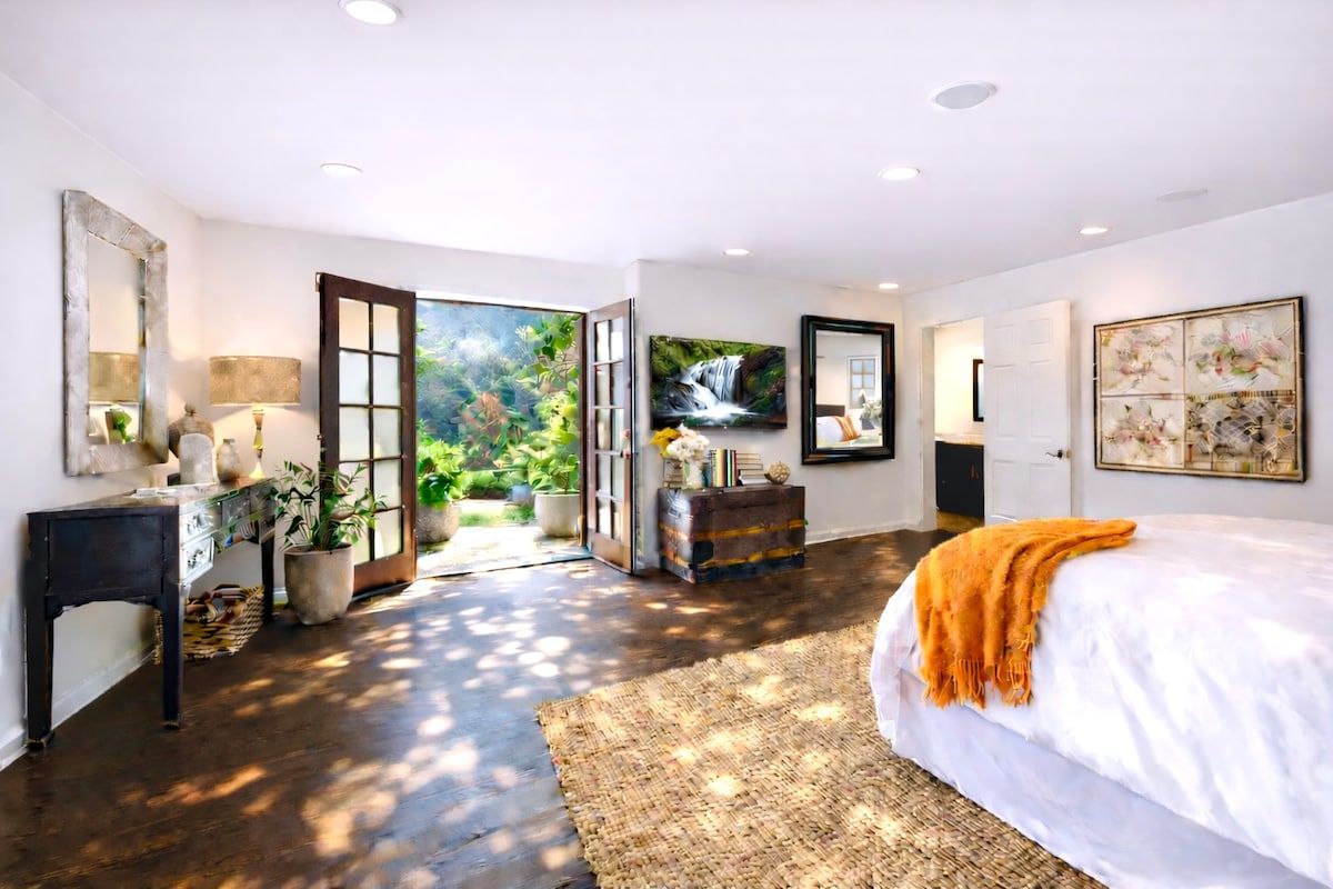Hollywood Hills Spa Oasis+Jacuzi+Steam+View+Garden